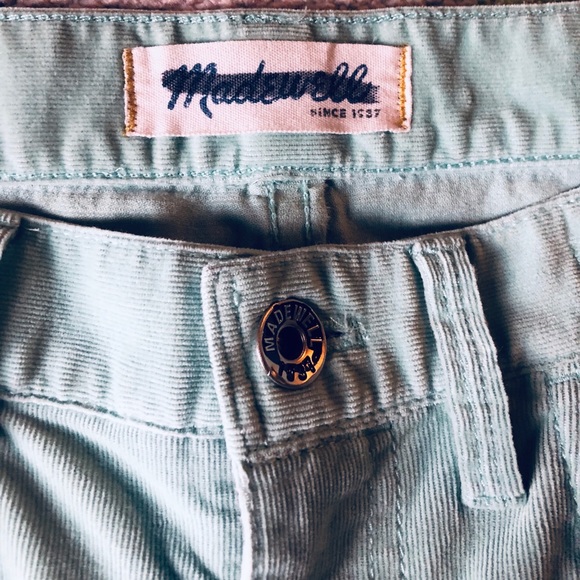 Mint Green Madewell Cords - Picture 4 of 5
